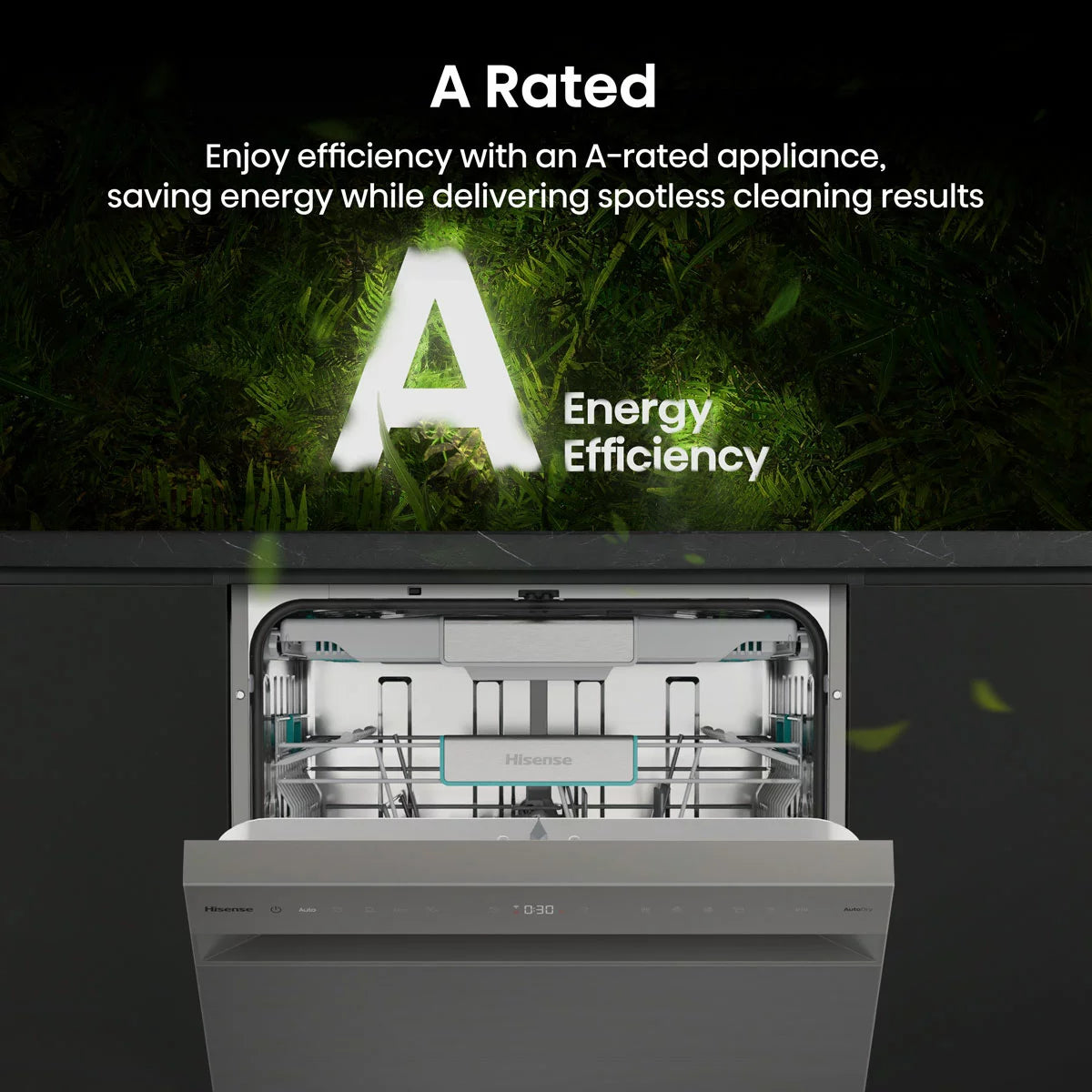 Hisense HS693A90XADUK 16 Place Settings, Freestanding Dishwasher, A Rated