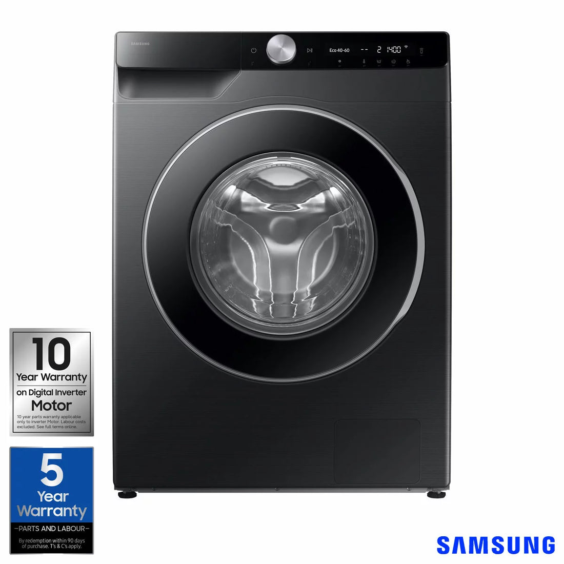 Samsung Series 6 WW90DG6U85LBU1 9kg Washing Machine, A Rated in Black