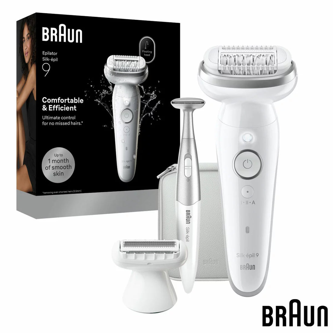 Braun SES9-241 Silk-épil 9 Epilator in White