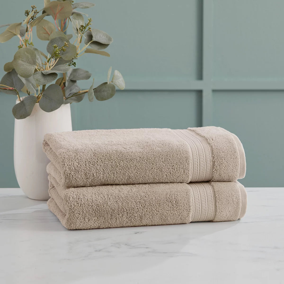 Grandeur 100% Cotton Bath Towels, 2 Pack