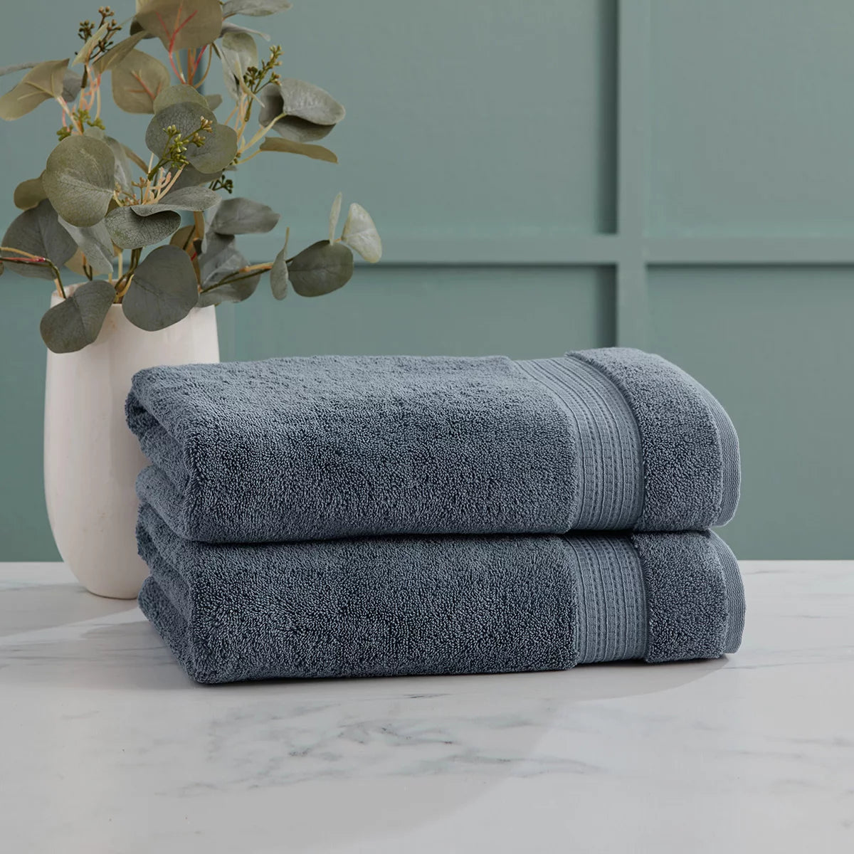 Grandeur 100% Cotton Bath Towels, 2 Pack
