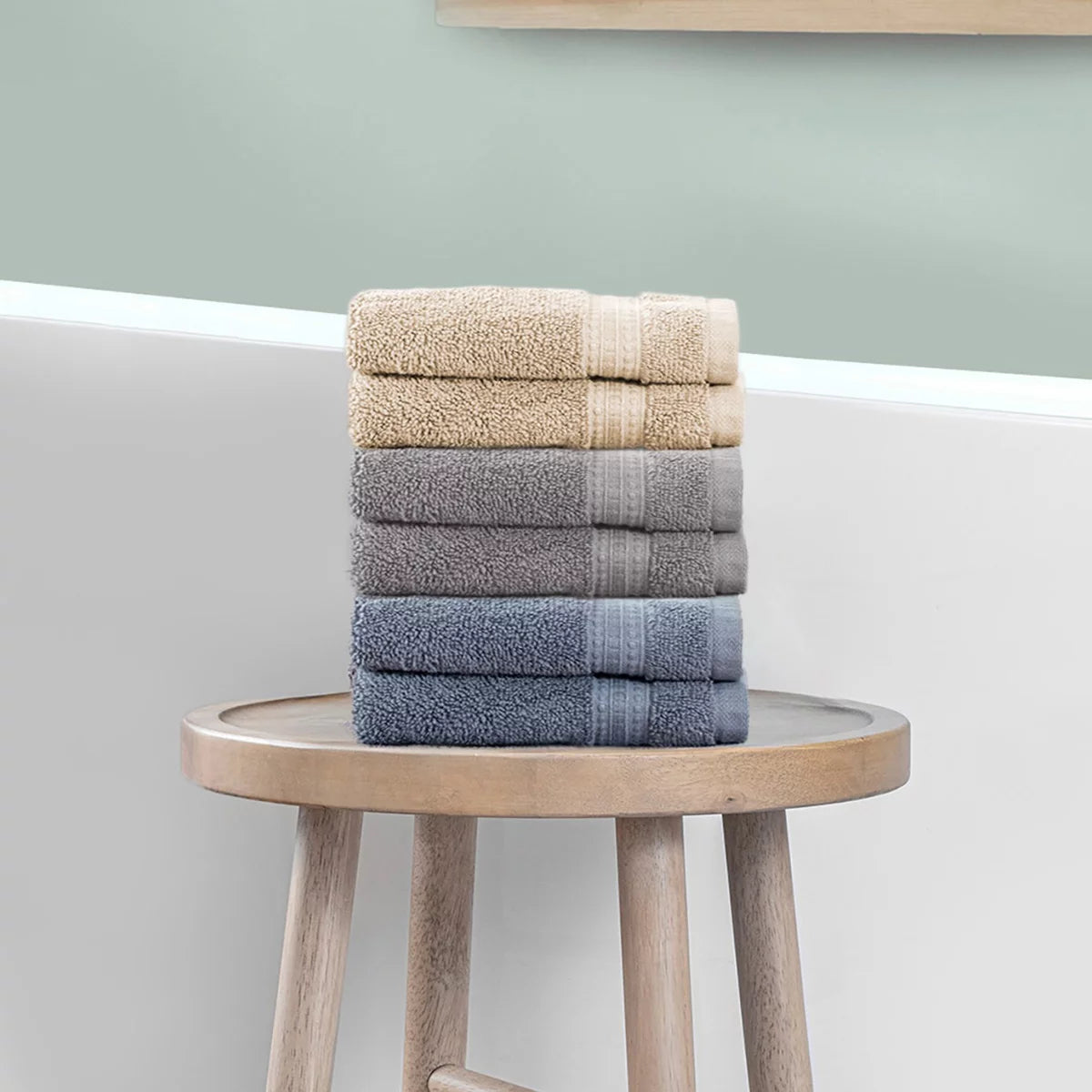 Grandeur 100% Cotton Hand Towel, 2 Pack
