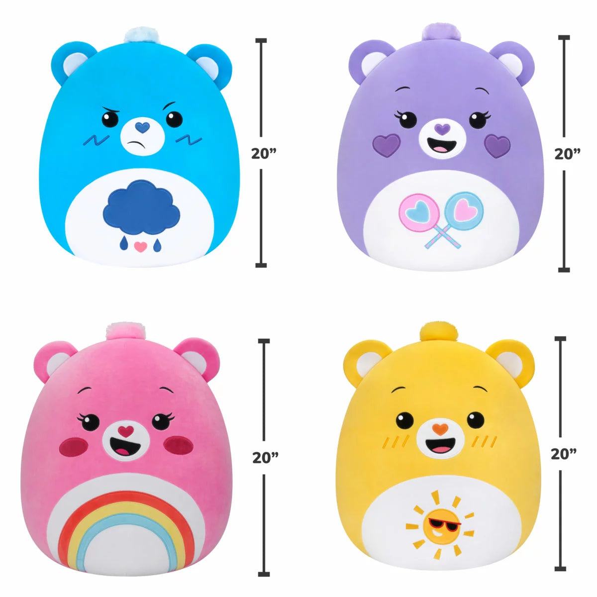 20" Care Bears Squishmallow Jumbo Assorted Plush (3+ Years)