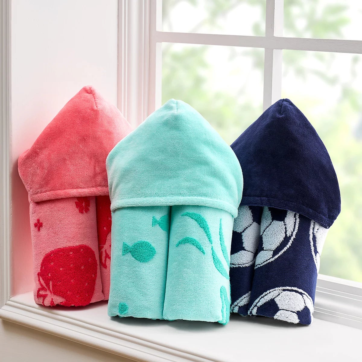Caro Home Kids Bath & Beach Hooded Towel in 3 Designs, view 2
