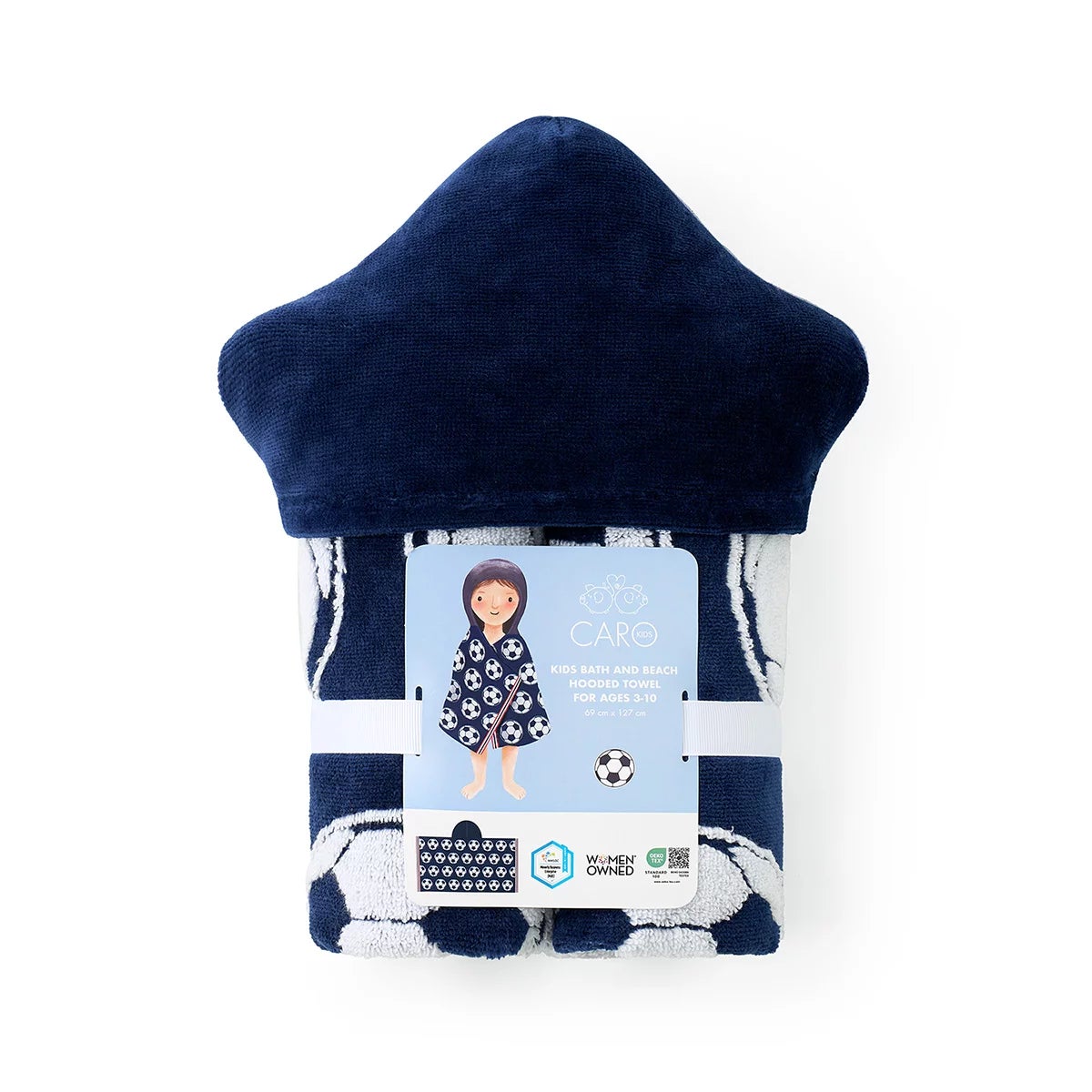 Caro Home Kids Bath & Beach Hooded Towel in 3 Designs, view 9