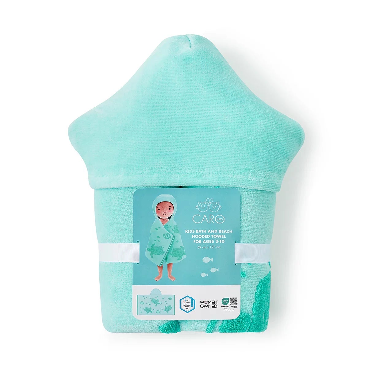 Caro Home Kids Bath & Beach Hooded Towel in 3 Designs, view 17