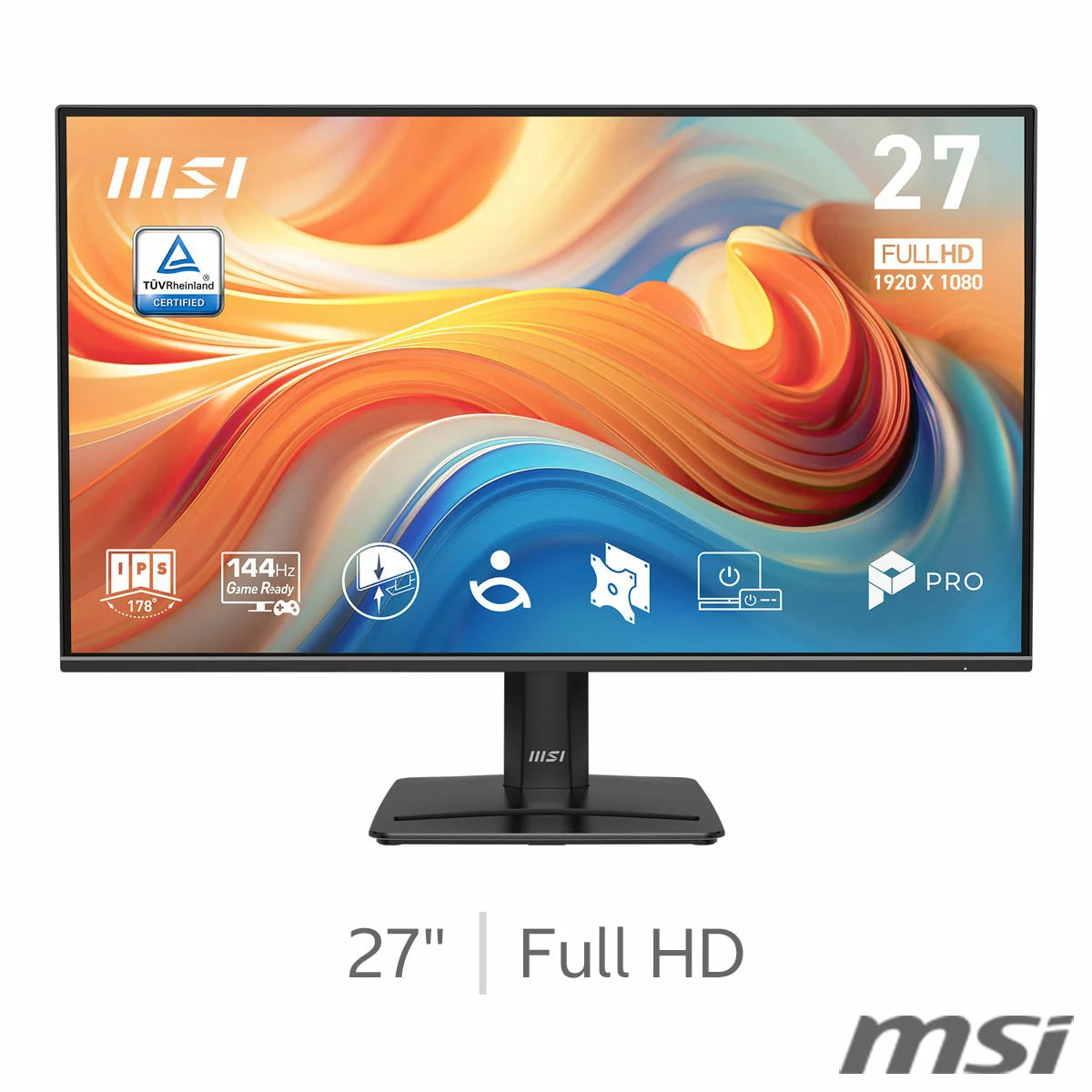 MSI PRO MP271 E14A 27 inch Full HD 144Hz IPS Monitor, 9S6-3PE9CM-003