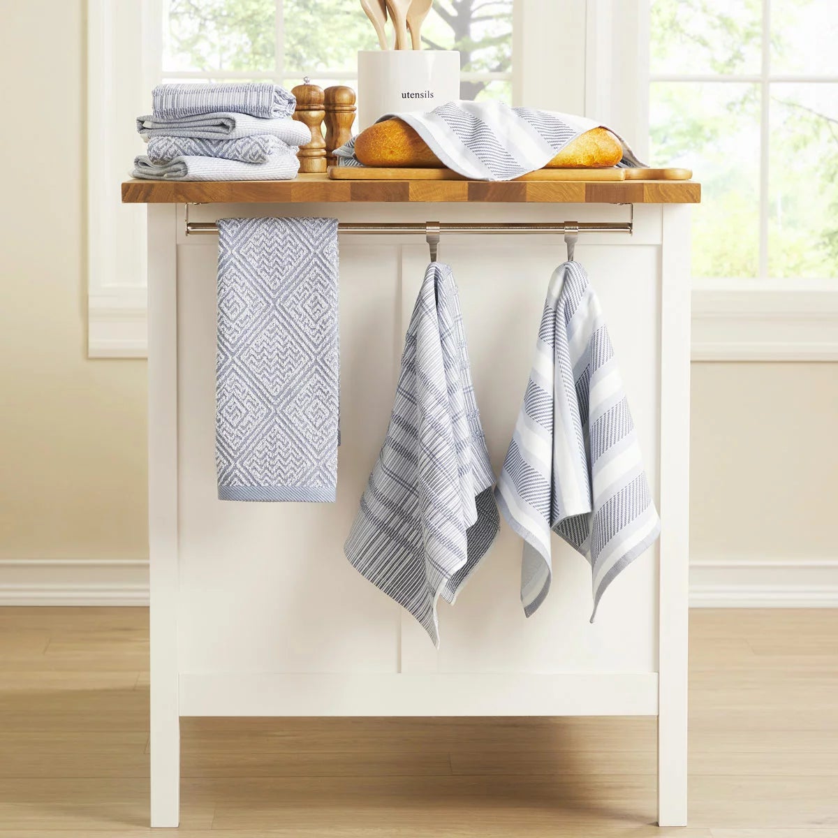Town & Country Organic Kitchen Towels 8 Pack, in 4 Designs, view 7