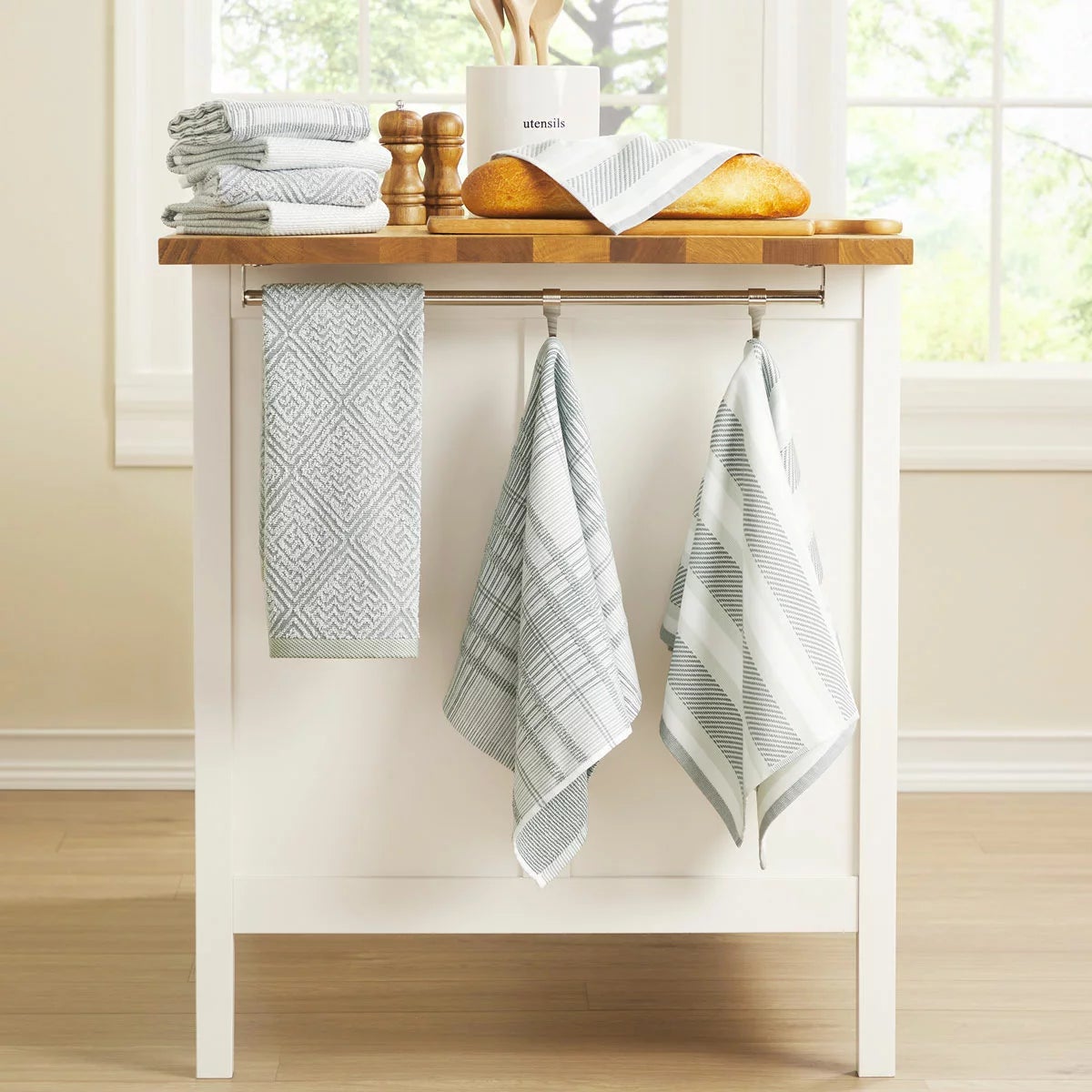 Town & Country Organic Kitchen Towels 8 Pack, in 4 Designs, view 13