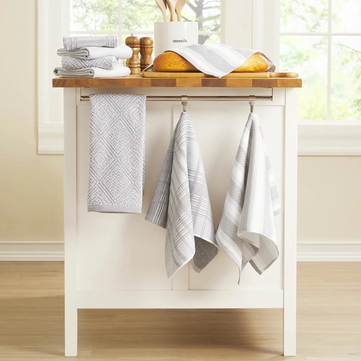 Town & Country Organic Kitchen Towels 8 Pack, in 4 Designs, view 19