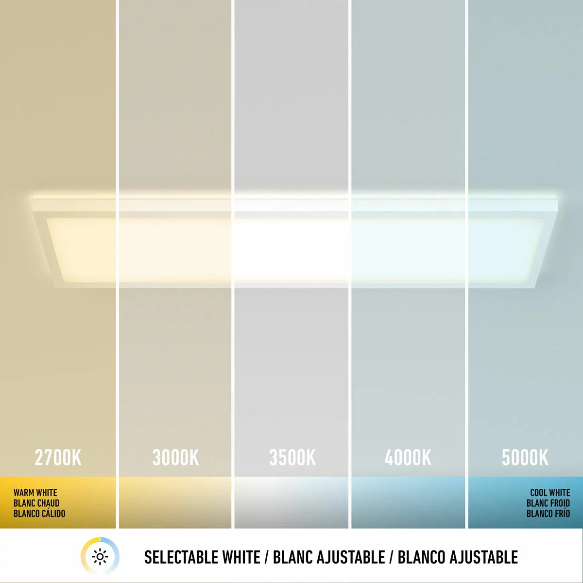 Artika Rayma LED Flat Panel Light with Backlight 121.4 x 30.5 cm