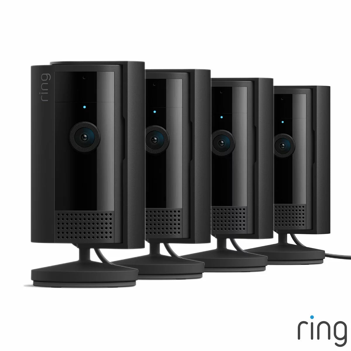 Ring Wired Indoor Camera 4 Pack in Black