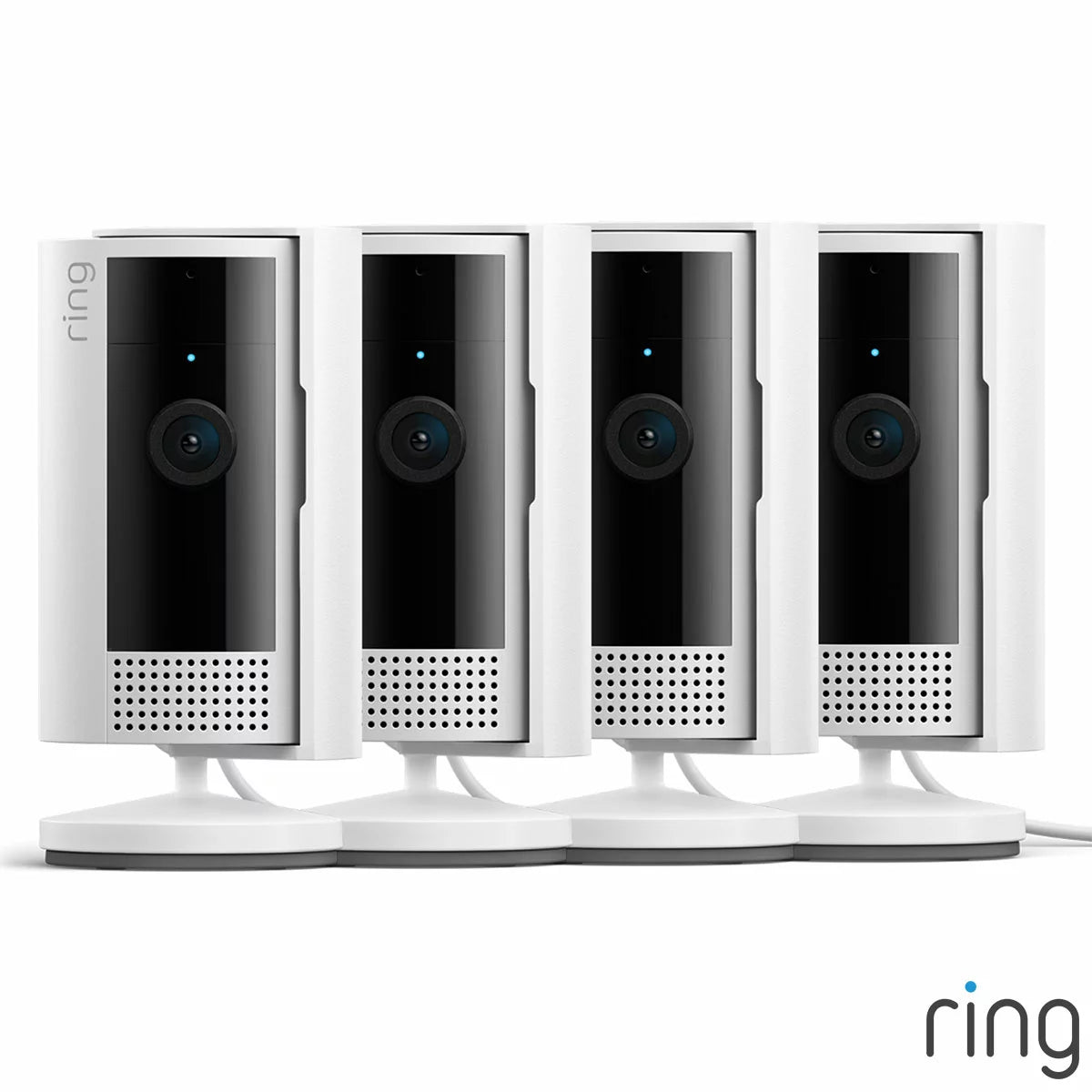 Ring Wired Indoor Camera 4 Pack in White