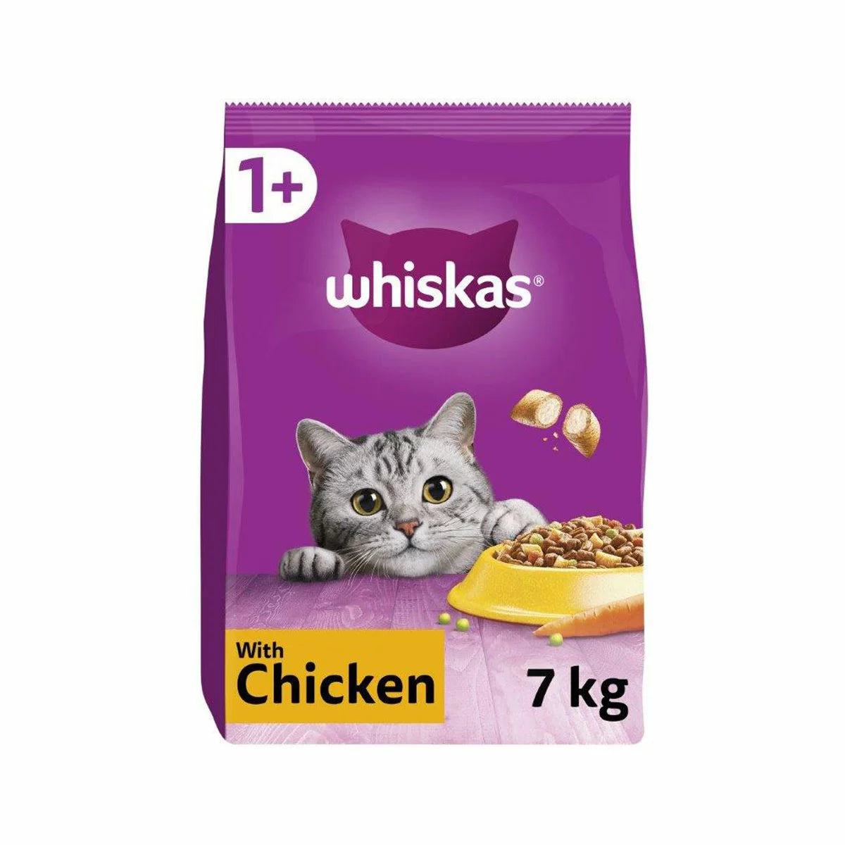 Whiskas 1+ Cat Complete Dry Chicken, 7kg