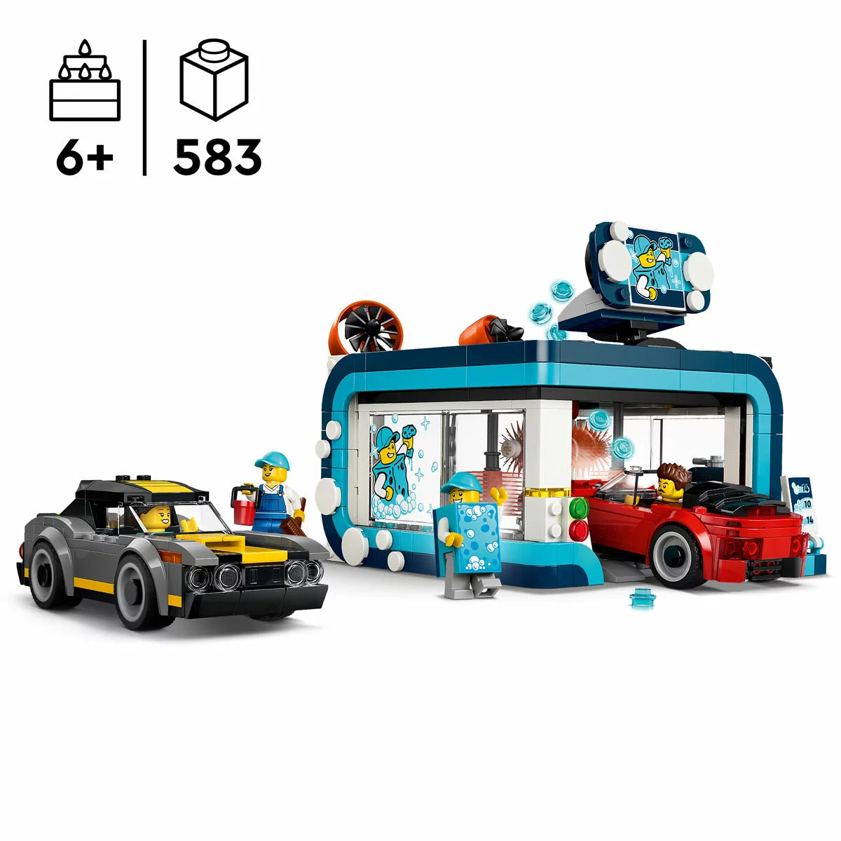 LEGO City Drive-Through Car Wash - Model 60497 (6+ Years)