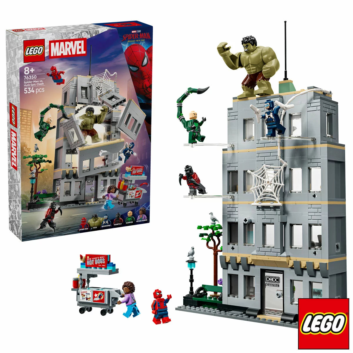 LEGO Marvel Spider-Man vs. Hulk Epic Clash - Model 76350 (8+ Years)