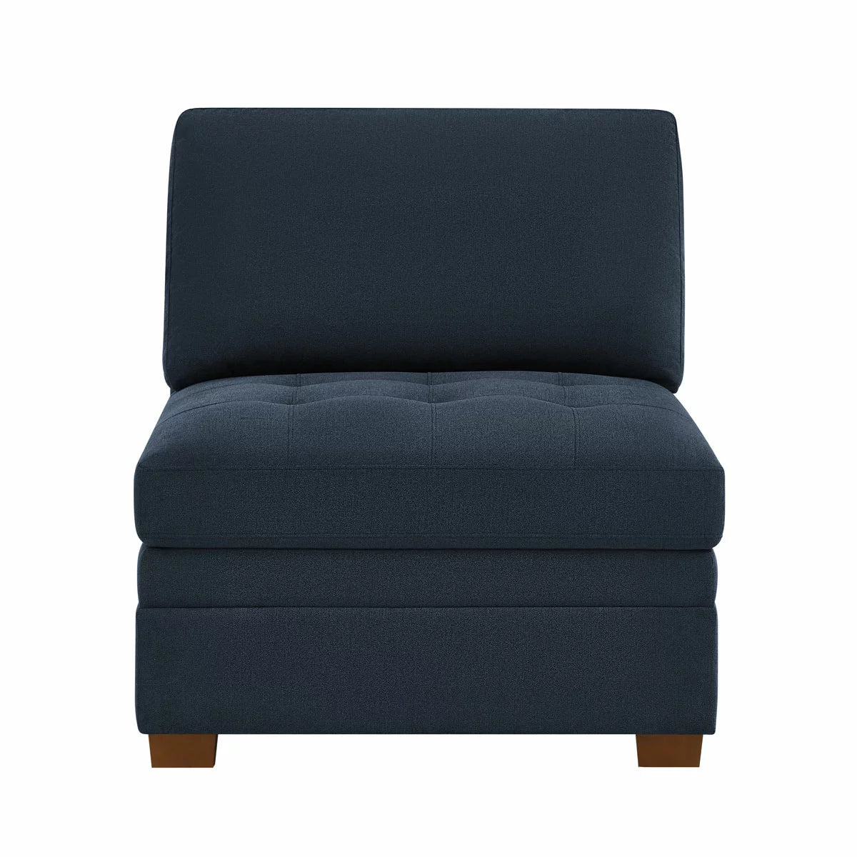 Thomasville Tisdale Blue Fabric Armless Chair