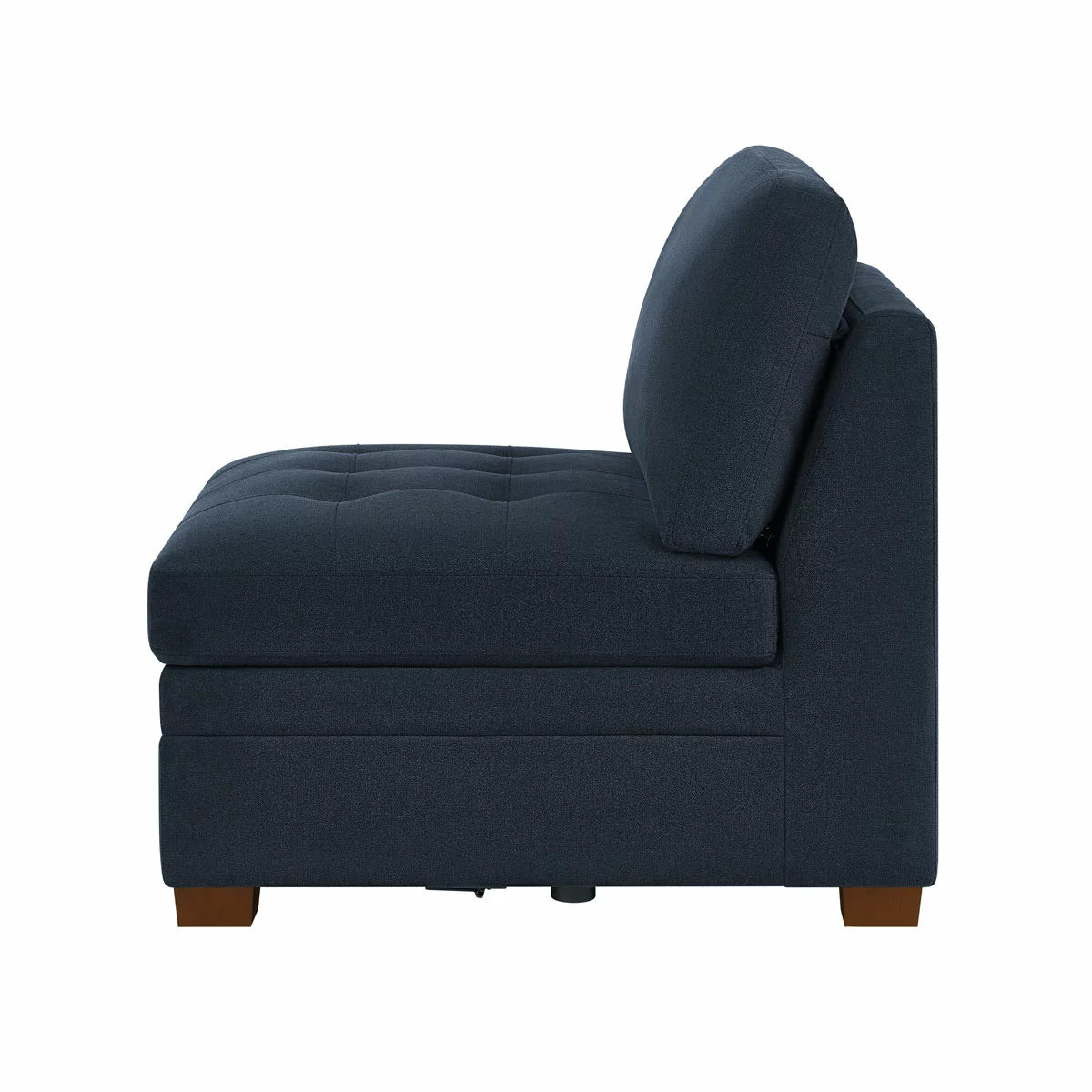 Thomasville Tisdale Blue Fabric Armless Chair