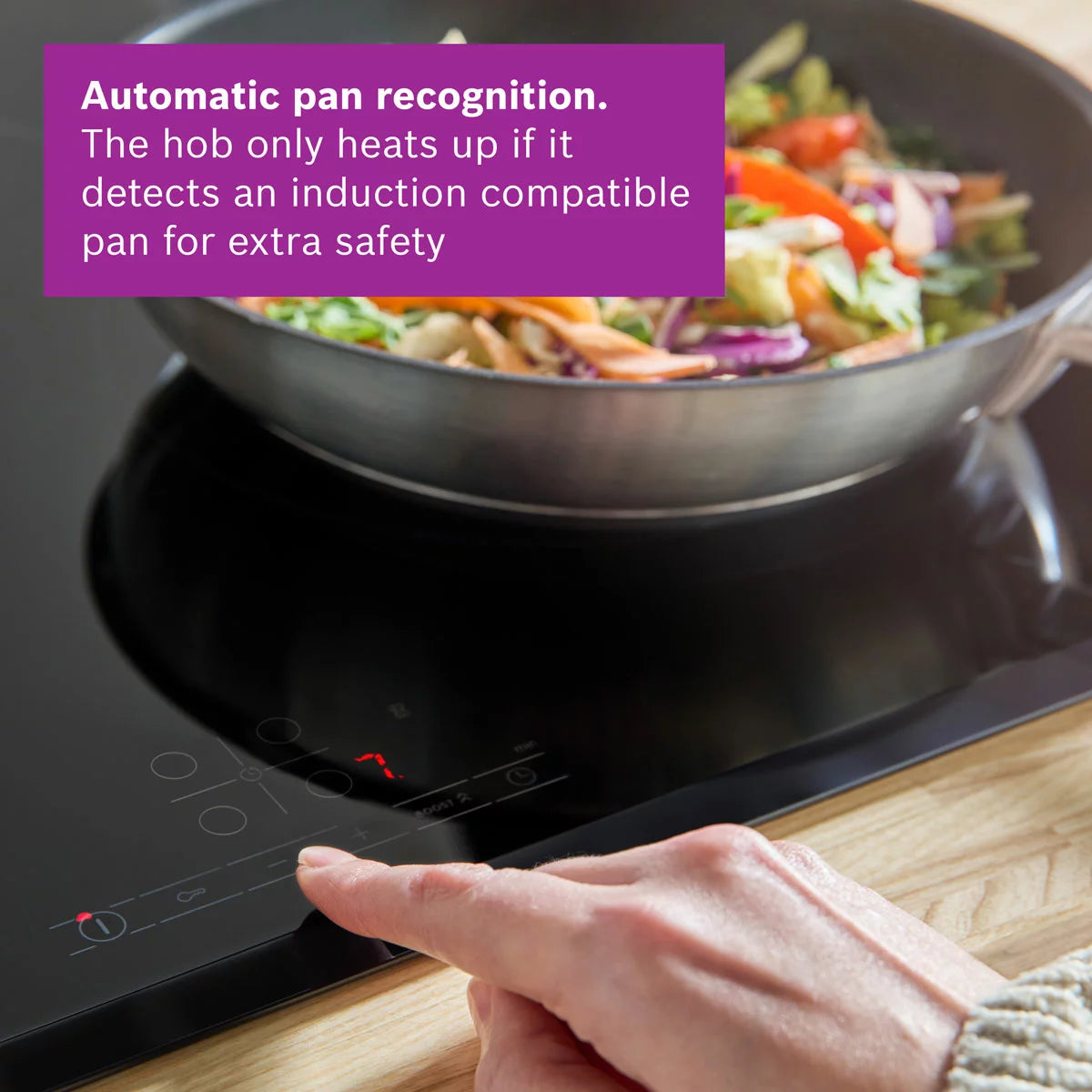 Bosch Series 4 PIE631BB5E 60cm Touch Control Induction Hob in Black