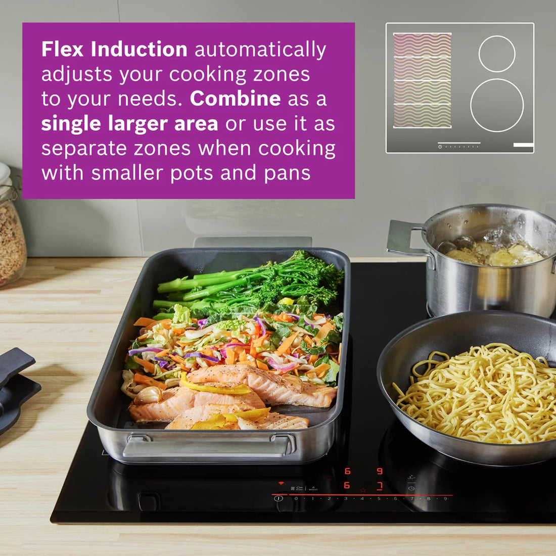 Bosch Series 6 PIX631HC1E 60cm Induction Hob in Black