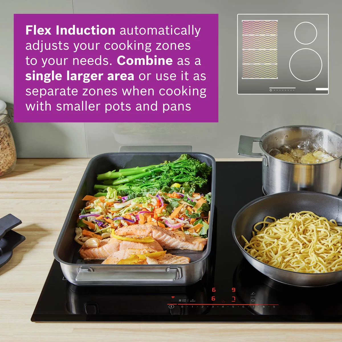 Bosch Series 6 PIX631HC1E 60cm Induction Hob in Black