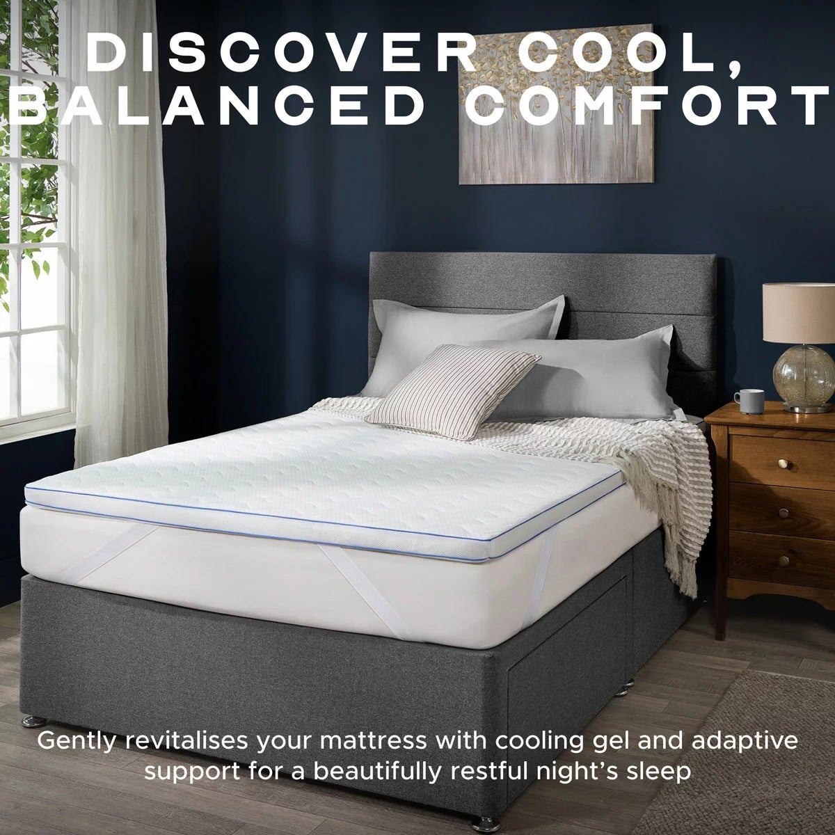 Snuggledown Luxury Memory Foam & Gel Mattress Topper in 2 Sizes, view 2