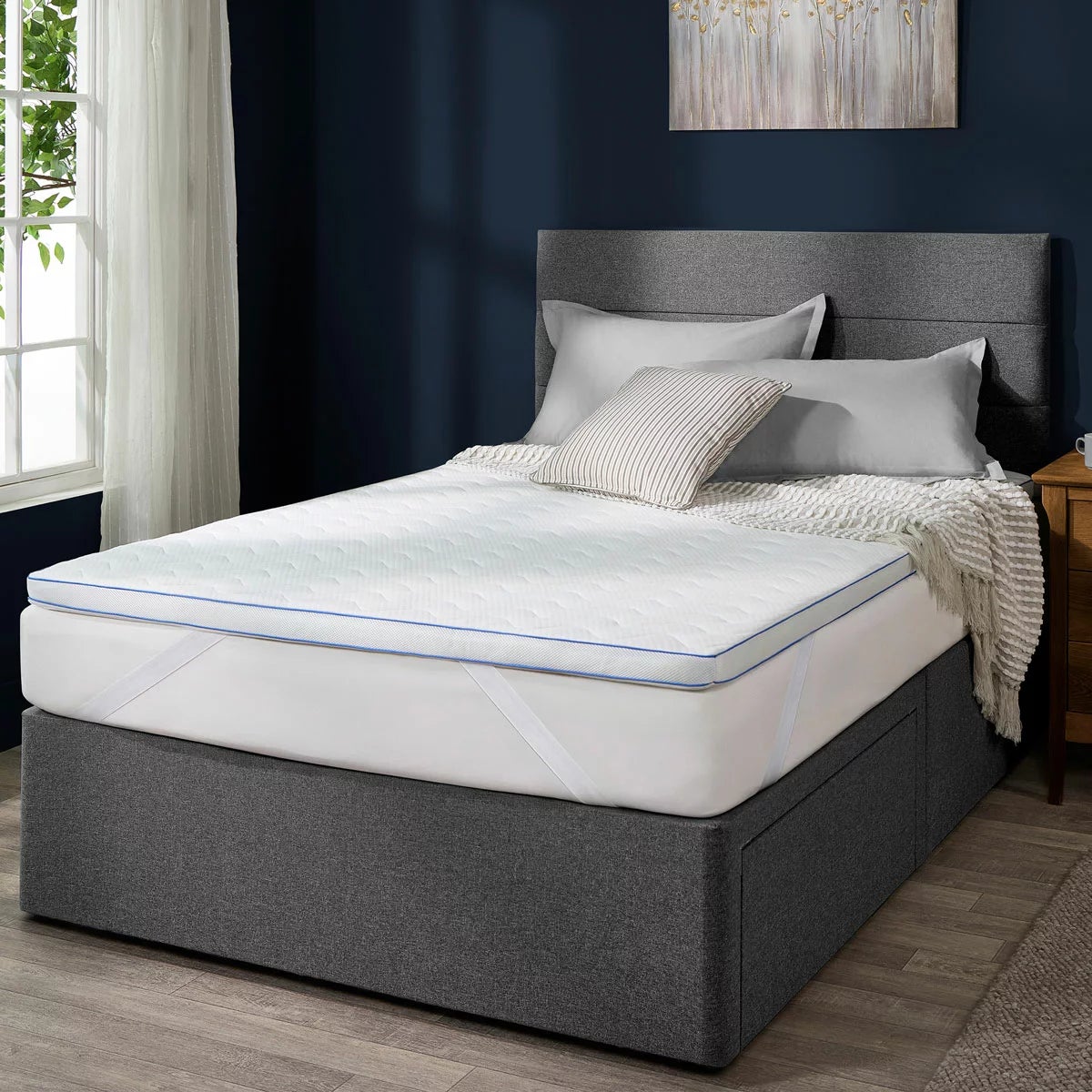 Snuggledown Luxury Memory Foam & Gel Mattress Topper in 2 Sizes, view 9