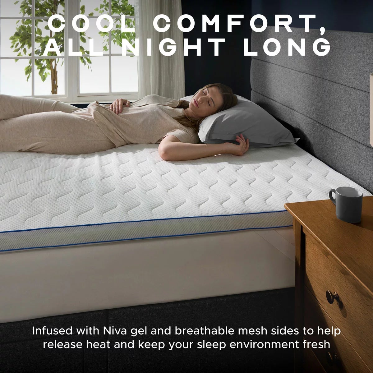 Snuggledown Luxury Memory Foam & Gel Mattress Topper in 2 Sizes, view 11