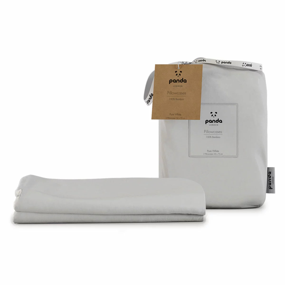 Panda 100% Bamboo Pillowcase Pair