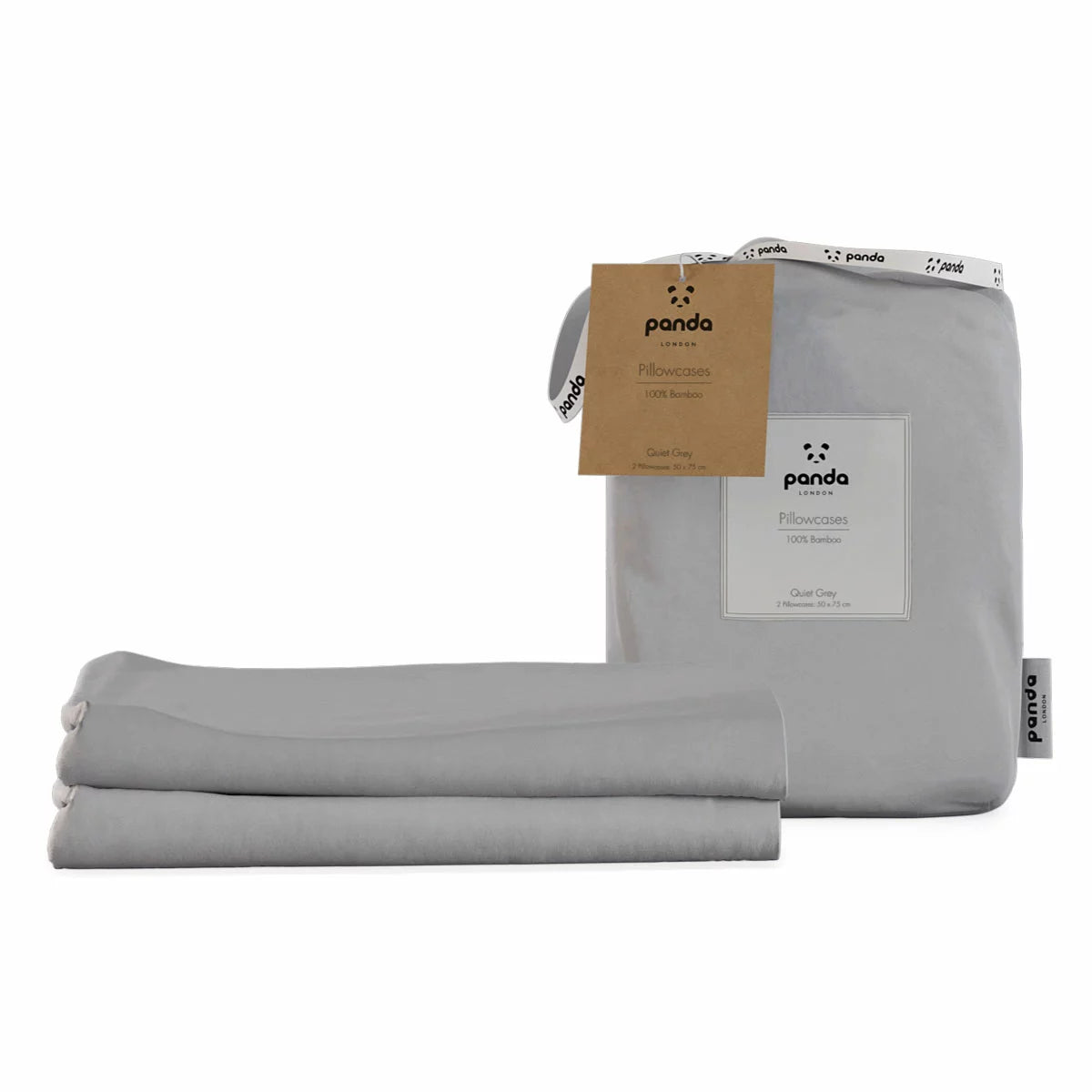Panda 100% Bamboo Pillowcase Pair