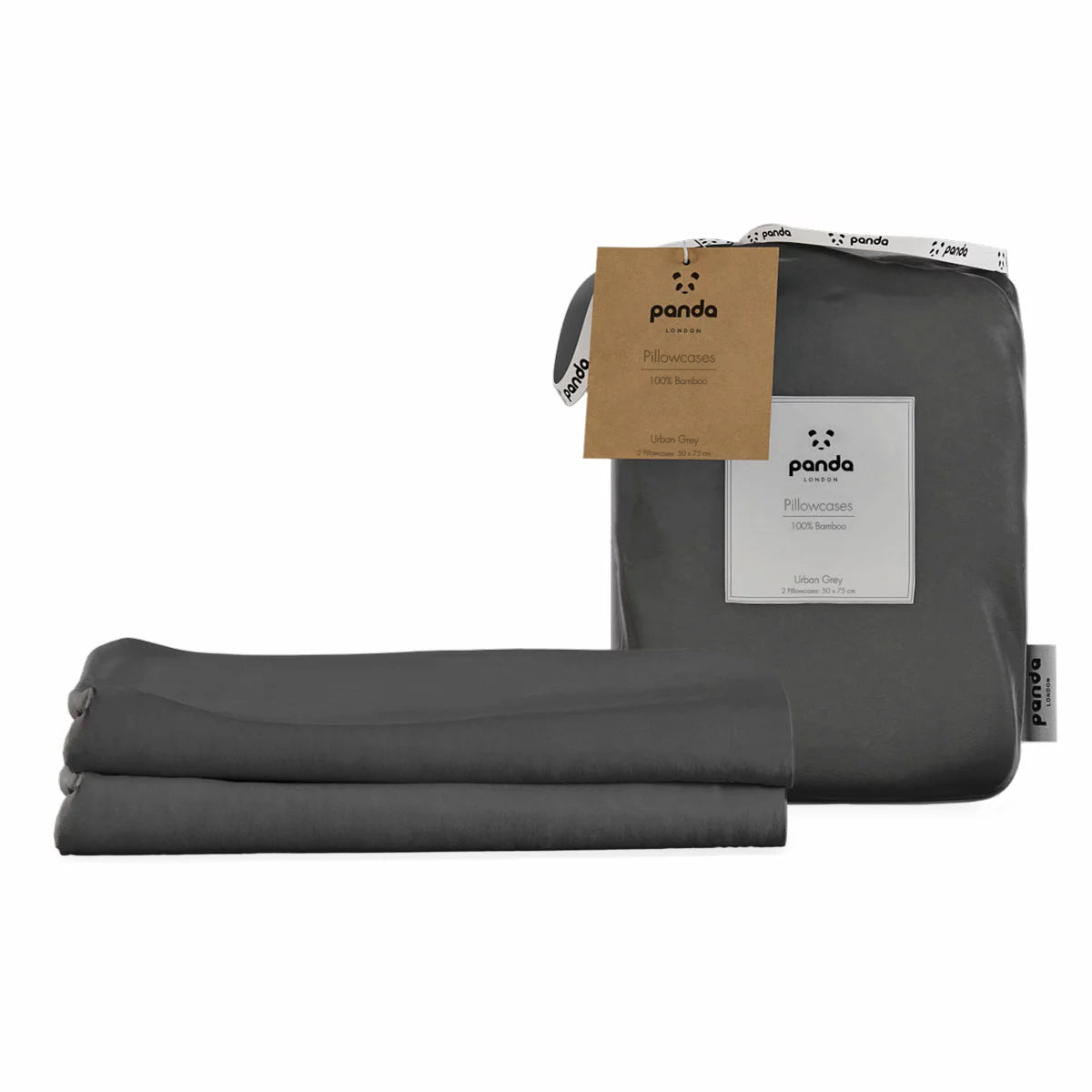 Panda 100% Bamboo Pillowcase Pair