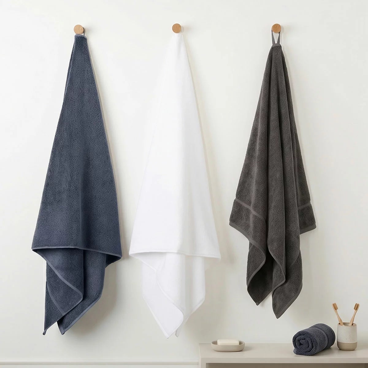 Panda Bamboo & Cotton Bath Sheets, 2 Pack