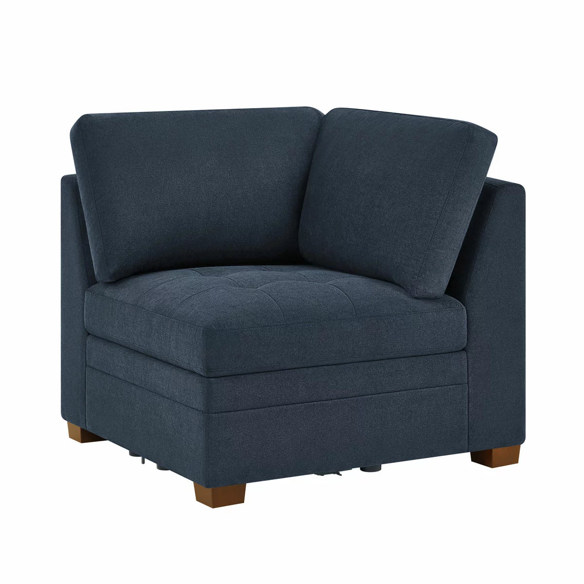 Thomasville Tisdale Blue Fabric Corner Chair