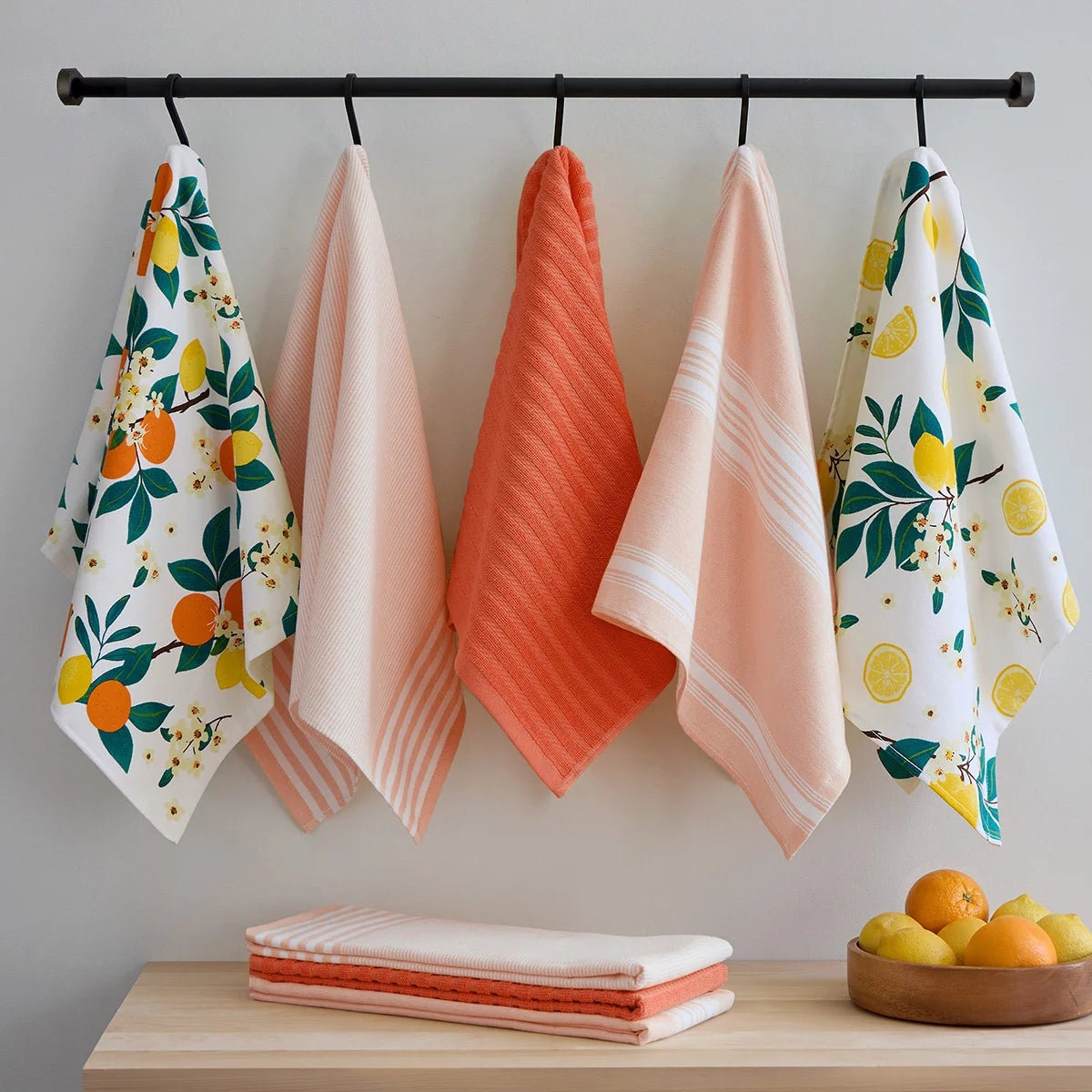 Mikasa Kitchen Towels 8 Pack, in 4 Designs, view 2