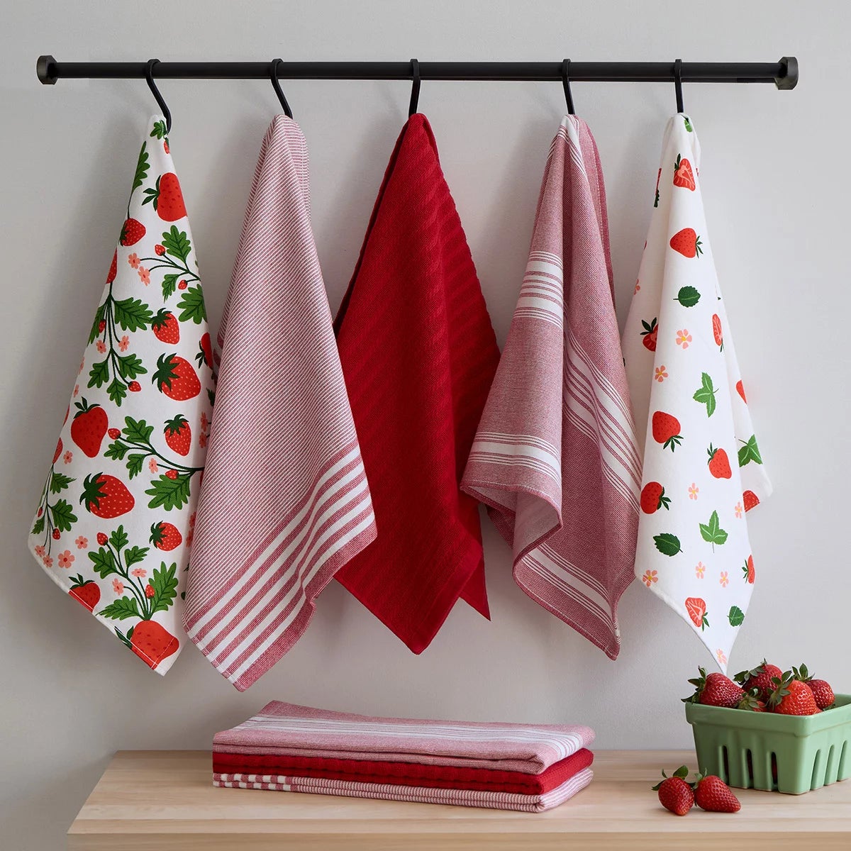 Mikasa Kitchen Towels 8 Pack, in 4 Designs, view 4