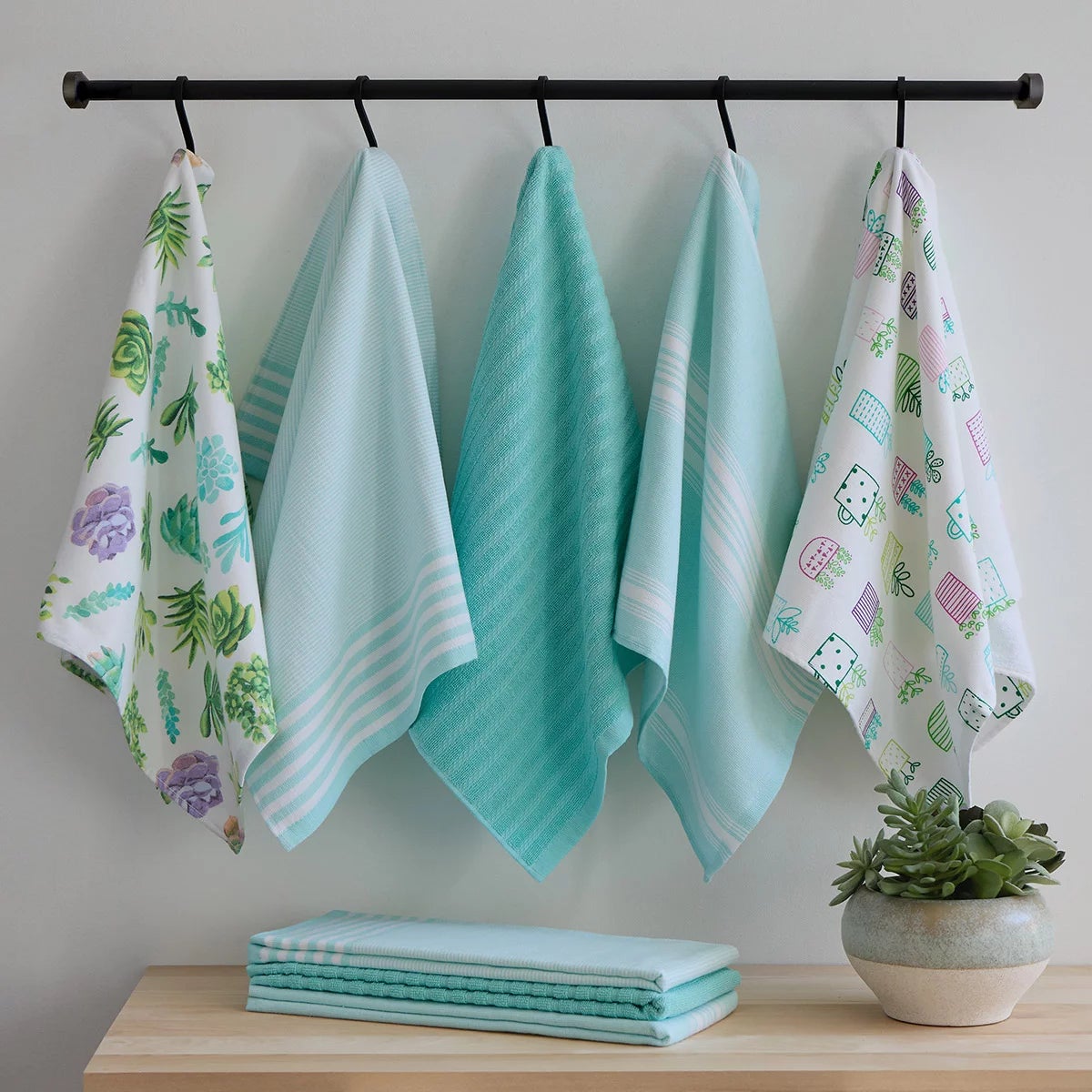 Mikasa Kitchen Towels 8 Pack, in 4 Designs, view 9