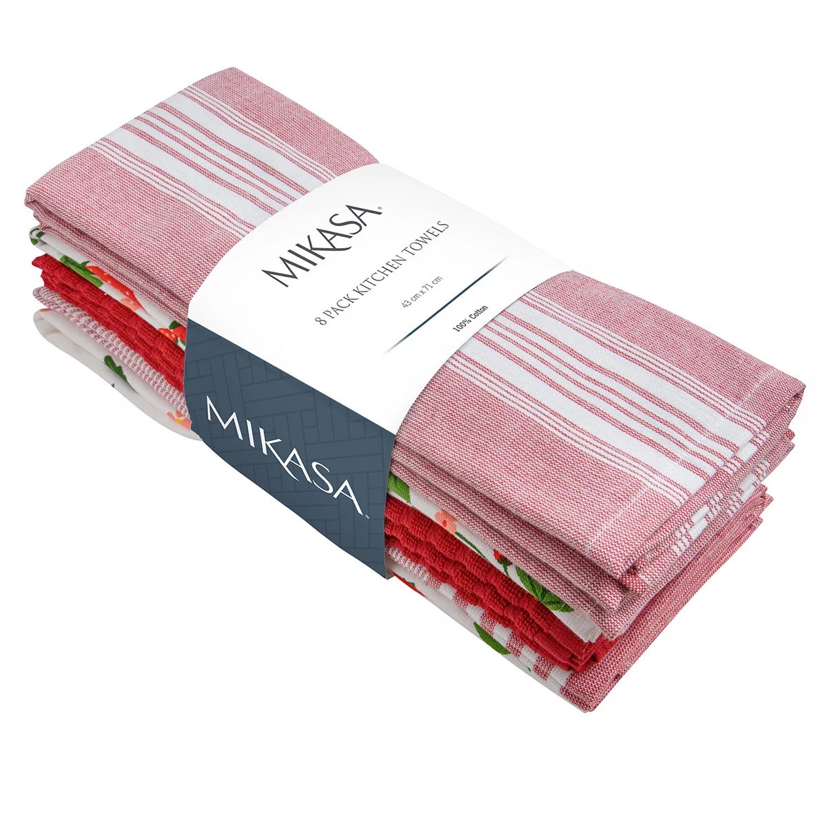 Mikasa Kitchen Towels 8 Pack, in 4 Designs, view 39