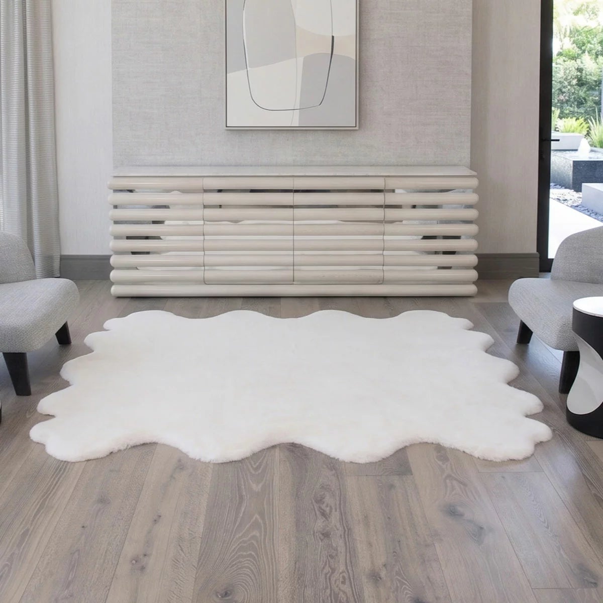 Mon Chateau Faux Fur Octo Rug, 177 x 220 cm, view 9