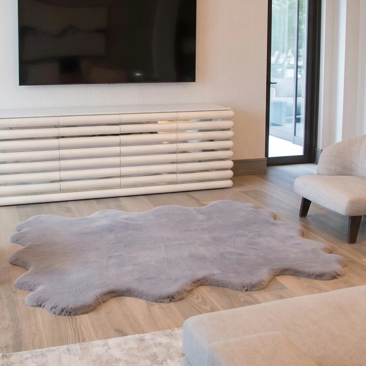 Mon Chateau Faux Fur Octo Rug, 177 x 220 cm, view 13