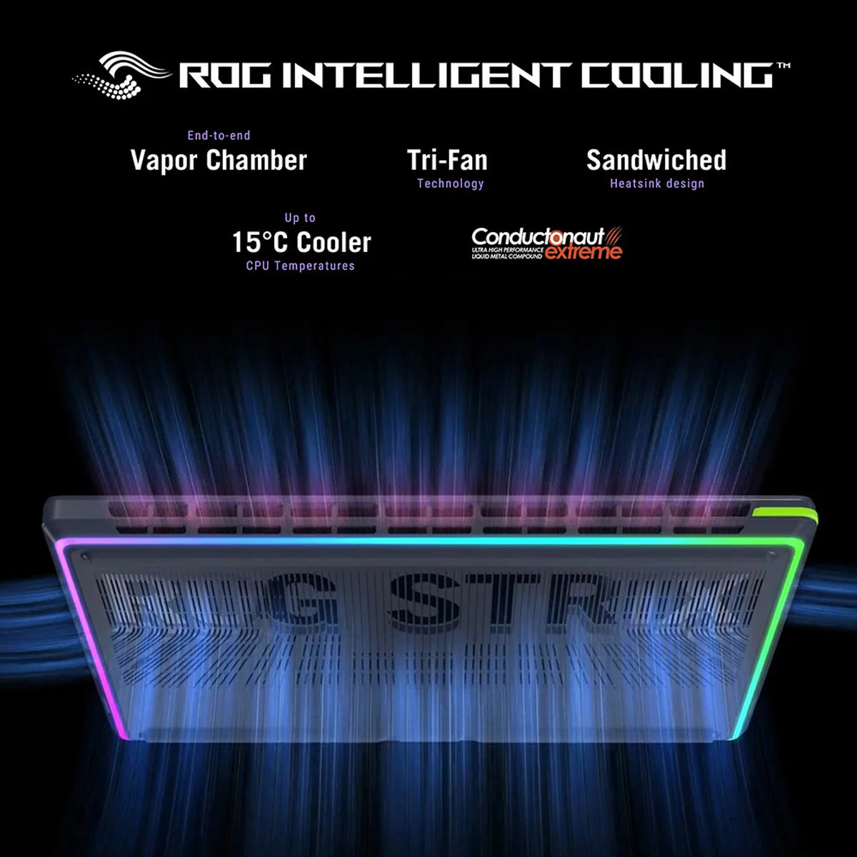 ASUS ROG Strix, Intel Ultra 9, 32GB RAM, 1TB SSD, NVIDIA GeForce RTX 5070 Ti, 18 Inch Gaming Laptop, G815LR-TT281W, view 8