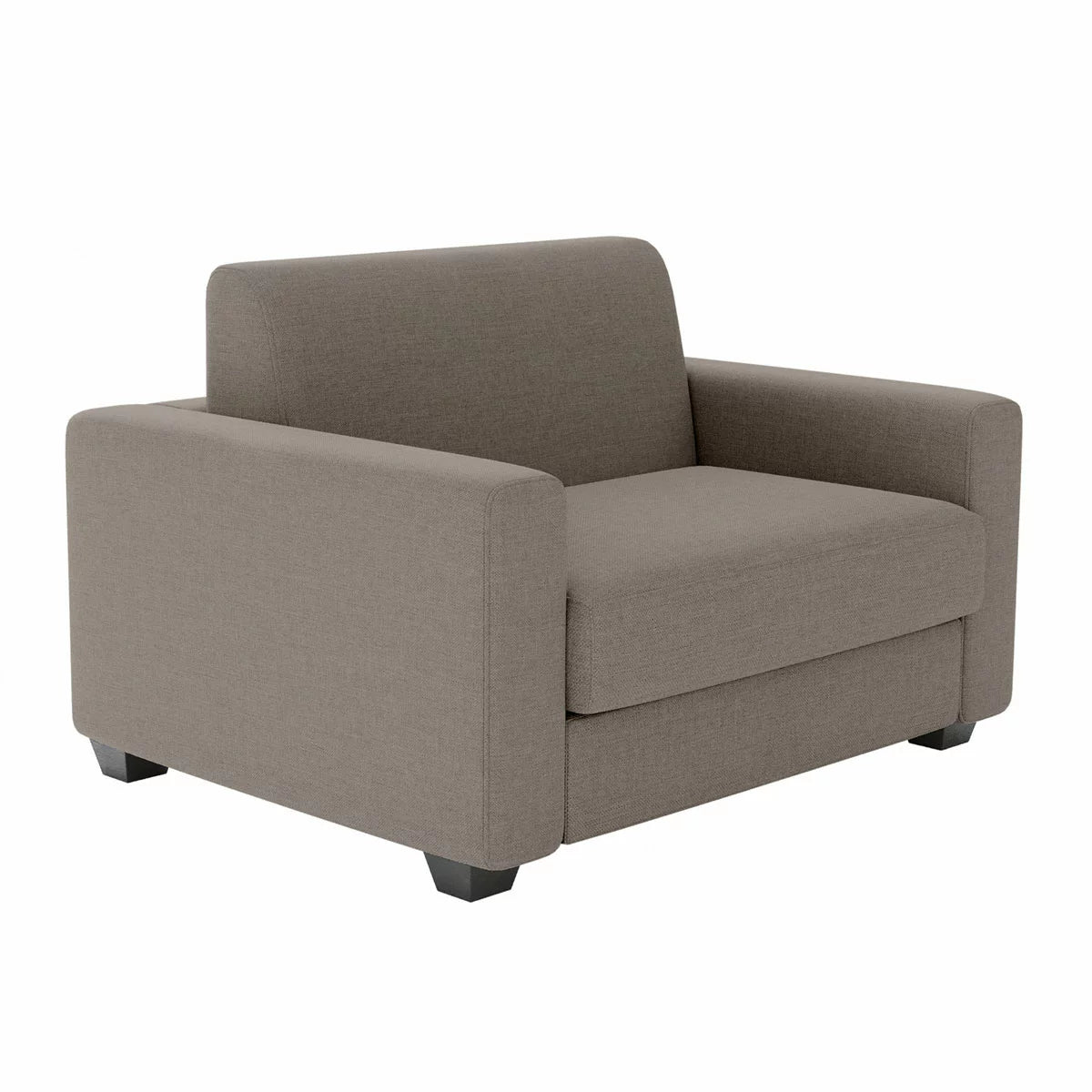Lucas Brown Fabric Snuggler Sofa Bed