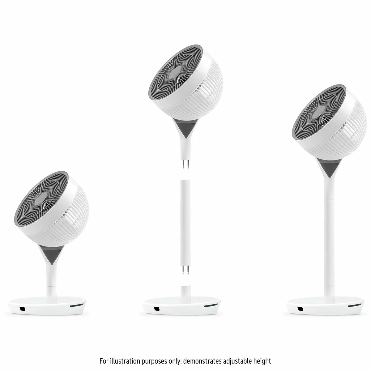IRIS Woozoo STF-360DC-N 360 Pedestal Air Circulator in White/Grey
