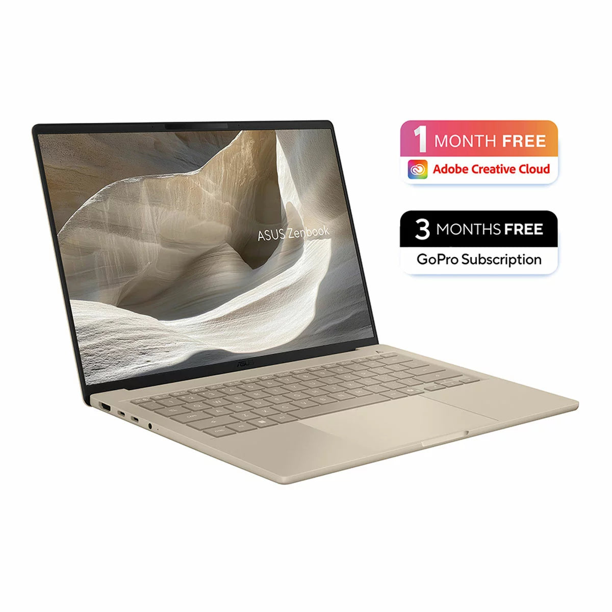 ASUS Zenbook, Copilot+ PC, Snapdragon X2E-88-100, 16GB RAM, 512GB SSD, 14 Inch