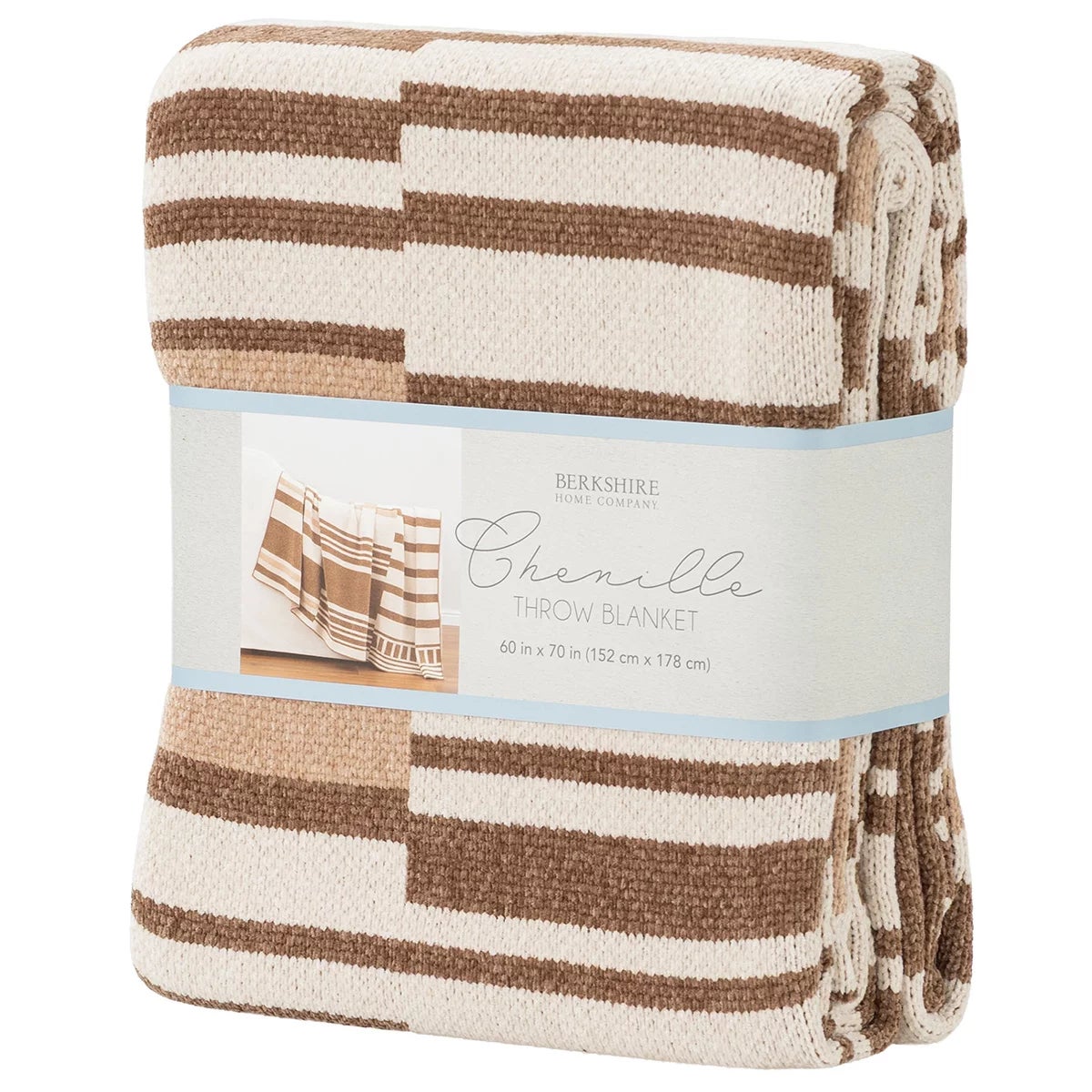 Berkshire Chenille Striped Throw, 152 x 178 cm, view 8