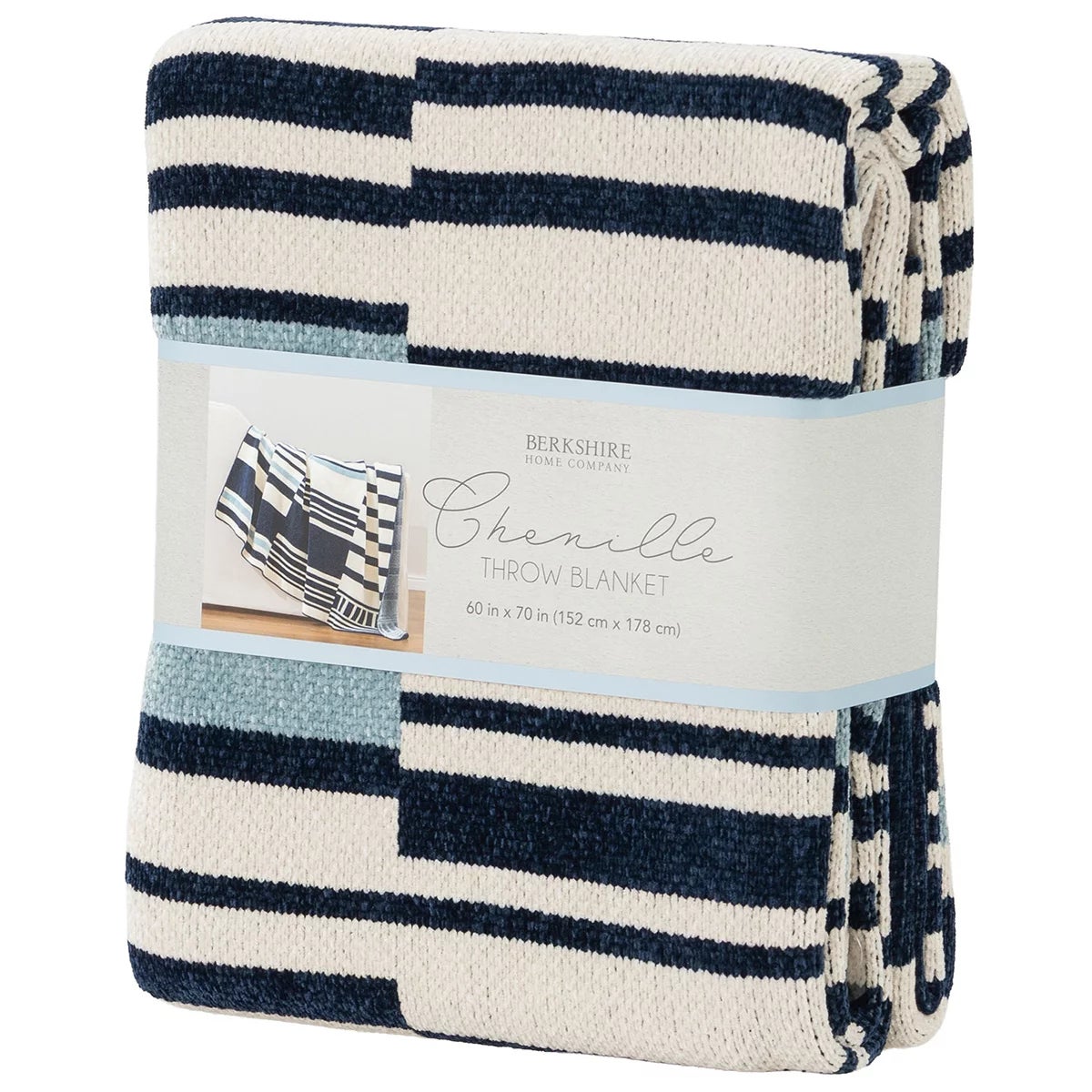 Berkshire Chenille Striped Throw, 152 x 178 cm, view 12