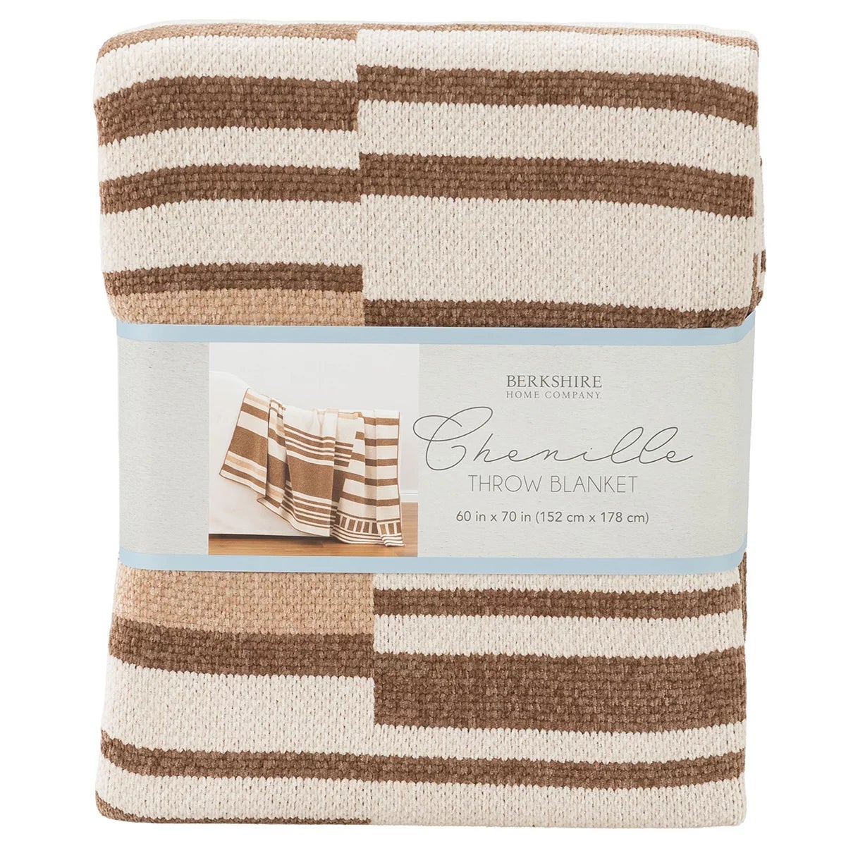 Berkshire Chenille Striped Throw, 152 x 178 cm, view 18