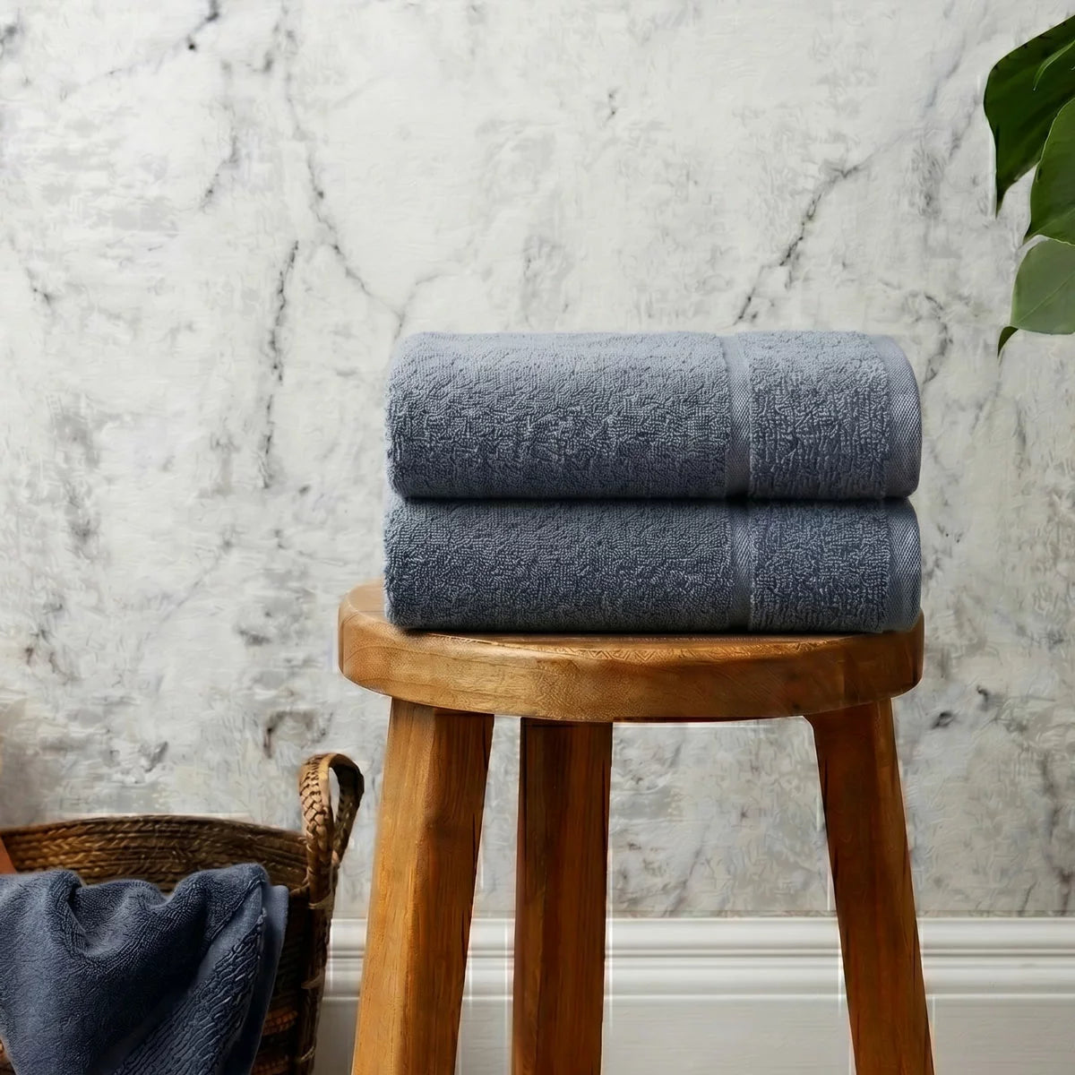 Panda Bamboo & Cotton Hand Towels, 2 Pack