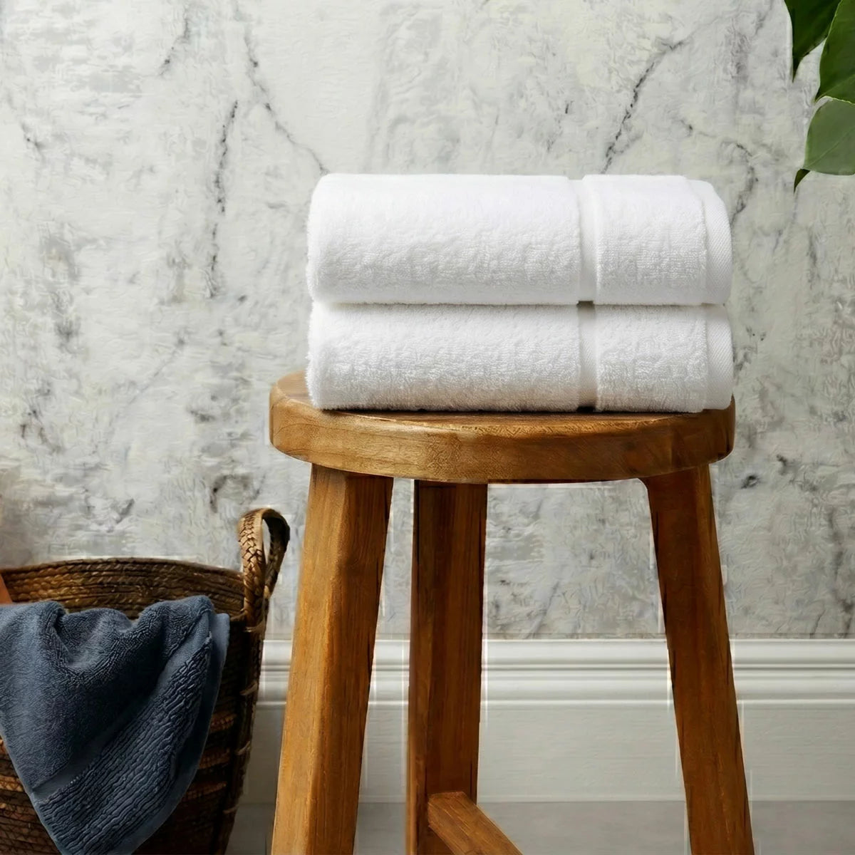 Panda Bamboo & Cotton Hand Towels, 2 Pack