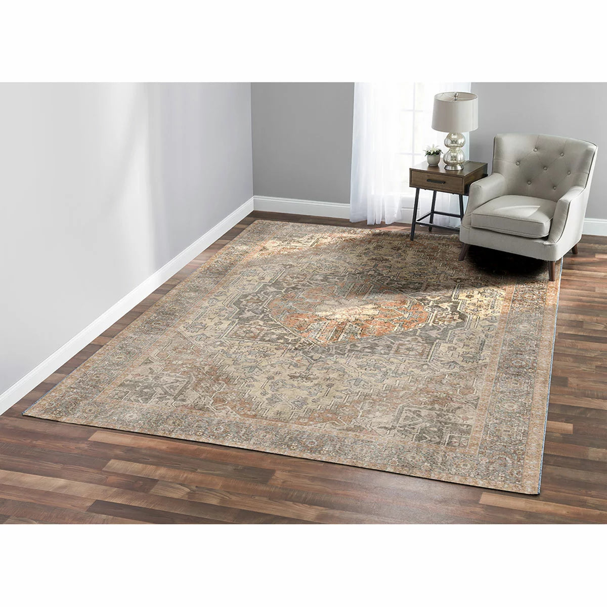 Korhani Washable Area Rug in 3 Designs, 240 x 300 cm