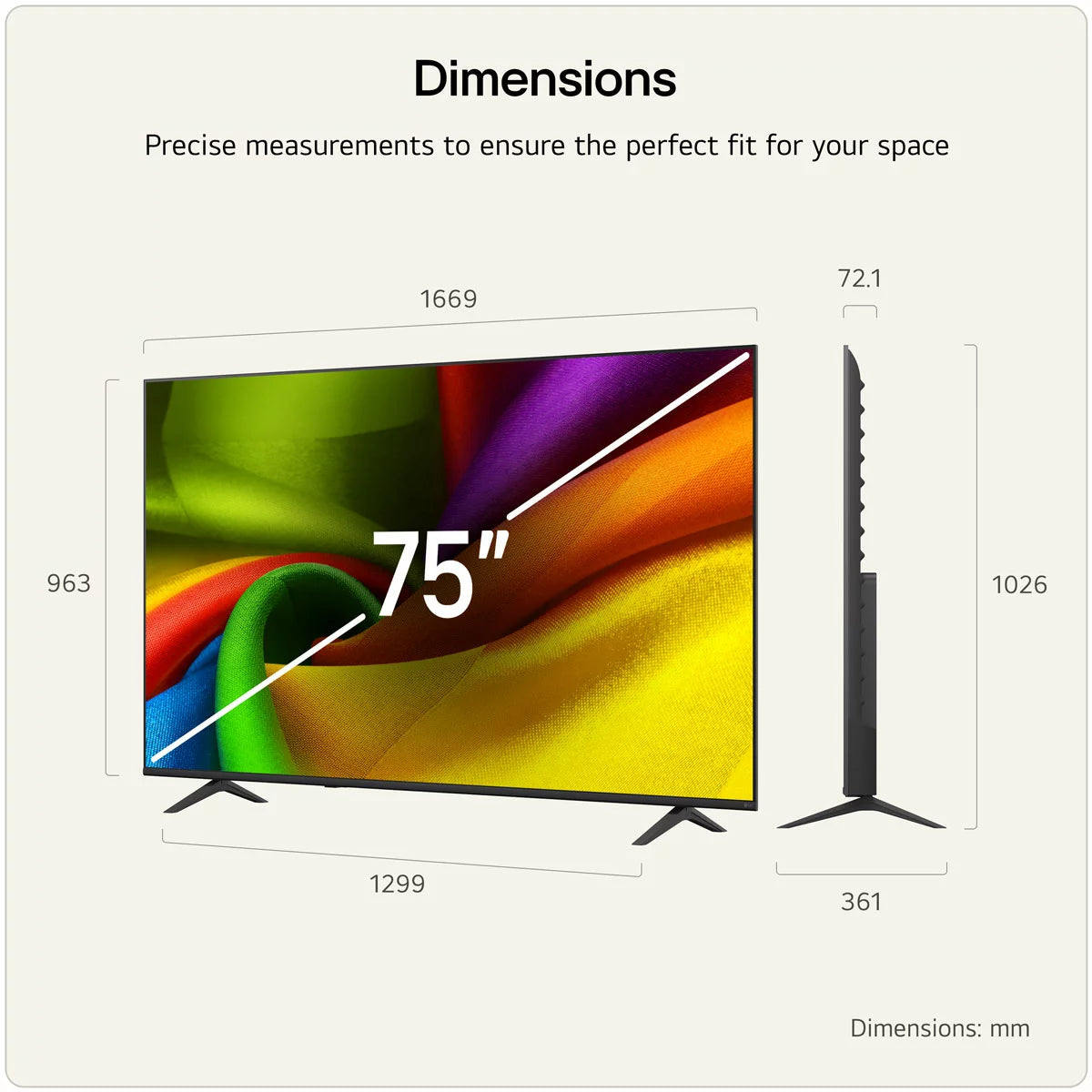 LG 75NU850B6LA 75 Inch 4K Ultra HD Smart TV